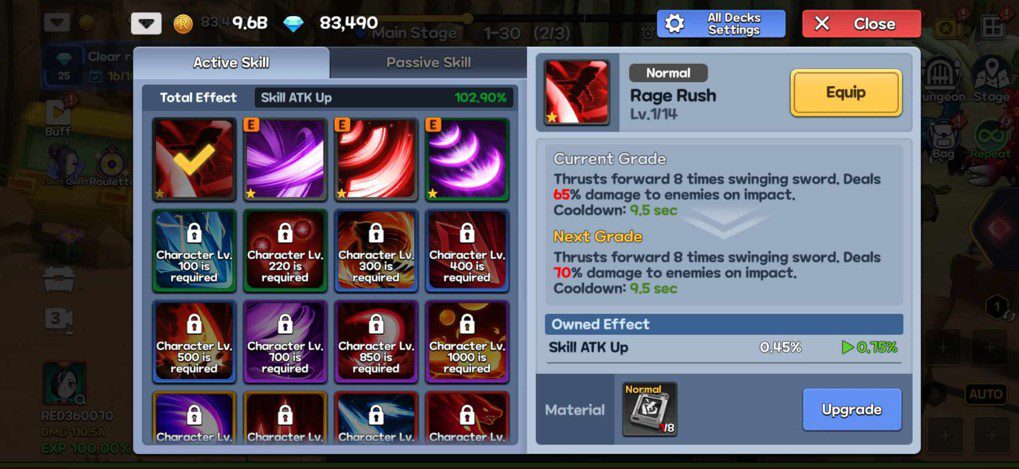 Red Desert: team RPG Skill